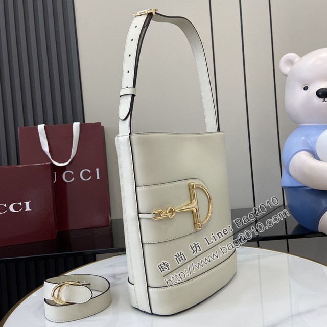 Gucci專櫃古馳2025春夏系列最新款水桶包手提單肩斜挎女包 jh2618型號：833660